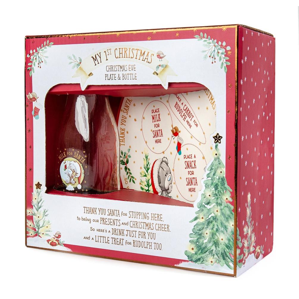 My 1st Christmas Plate & Bottle For Santa Tiny Tatty Teddy Gift Set Extra Image 1